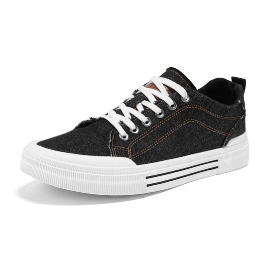 Tenis Casuales Denim Talla Grande Estilo Coreano para Hombre - Image 5