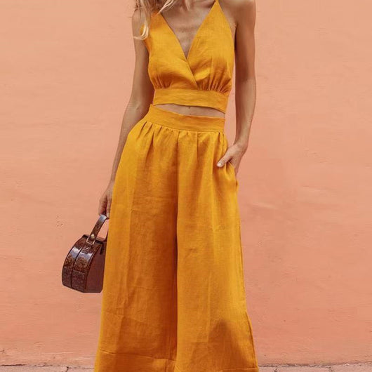 Conjunto de Verano Casual para Mujer con Cintura Alta - Image 3