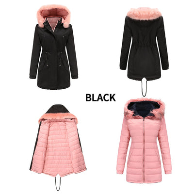 Parka Acolchada con Cuello de Piel Desmontable Reversible - Image 20
