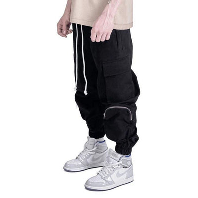 Pantalones funcionales multibolsillos con bloques de color - Image 7
