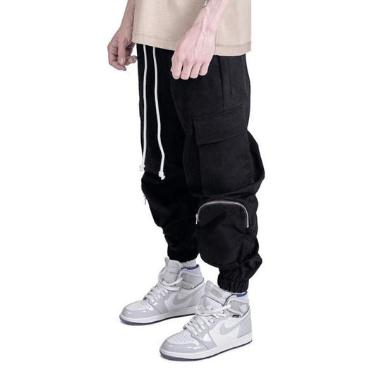 Pantalones funcionales multibolsillos con bloques de color - Image 7