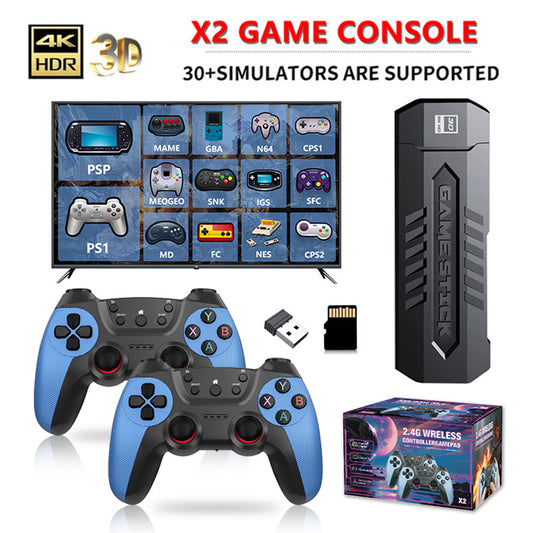 Consola de Videojuegos X2 Blue 4K con Doble Conexión Inalámbrica