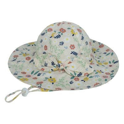 Gorro de Bebé Verano Algodón Floral Estilo Europeo - Image 7