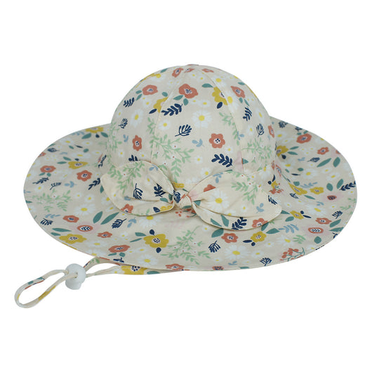 Gorro de Bebé Verano Algodón Floral Estilo Europeo - Image 7