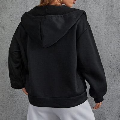 Sudadera con Capucha y Calavera Brillante - Cardigan Deportivo para Mujer - Image 14