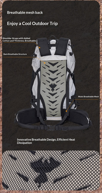 Mochila de Viaje y Senderismo de Gran Capacidad Ultraligera y Multifuncional - Image 22