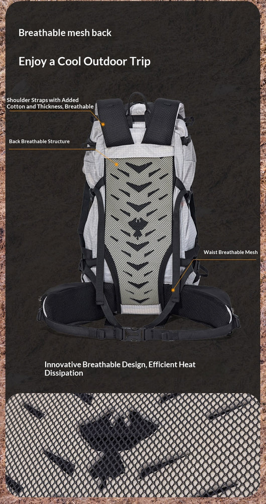 Mochila de Viaje y Senderismo de Gran Capacidad Ultraligera y Multifuncional - Image 22