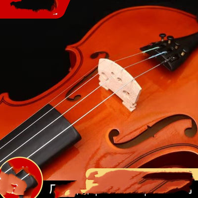 Violín Infantil de Práctica con Patrón Tigre - Estuche Triangular Incluido - Image 4
