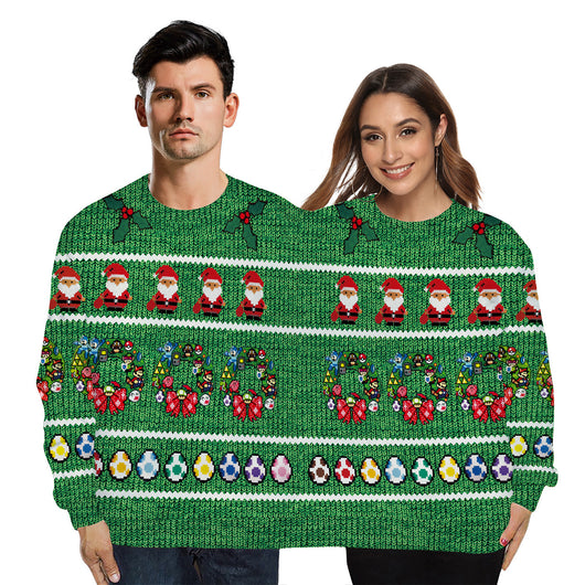 Pijama Navideño 3D para Parejas con Estampado Digital - Image 46