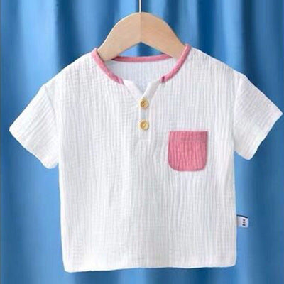 Camiseta Infantil Transpirable de Algodón y Lino - Manga Corta - Image 10