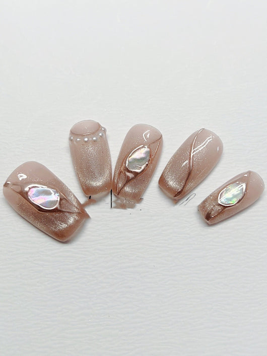 Uñas Postizas Retro Ojo de Gato Estéreo - Image 2