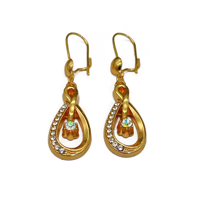 Aretes de Moda con Circonita Incrustada y Diamante Brillante Calado - Image 3