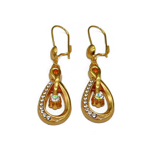 Aretes de Moda con Circonita Incrustada y Diamante Brillante Calado - Image 3