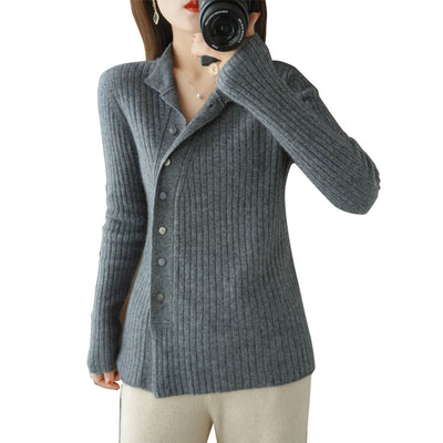 Cardigan de Cachemira Otoño Invierno con Diseño Exclusivo Minimalista - Image 5