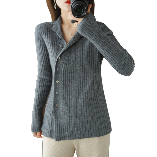 Cardigan de Cachemira Otoño Invierno con Diseño Exclusivo Minimalista - Image 5