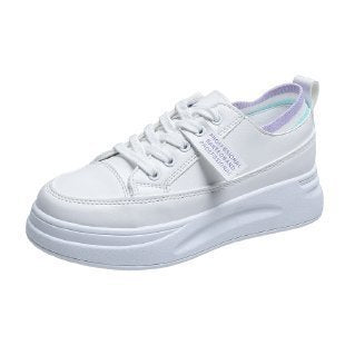 Zapatillas Deportivas Casual Altas Blancas para Mujer - Image 9