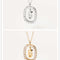 Women's Light Luxury Alphabet Sterling Plateado Collarbone Necklace G Dorado