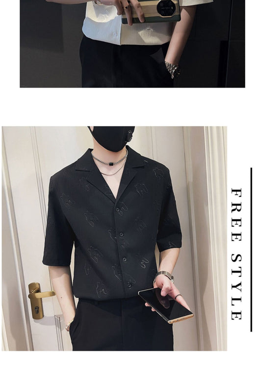 Camisa Casual de Seda de Hielo para Hombre - Image 8