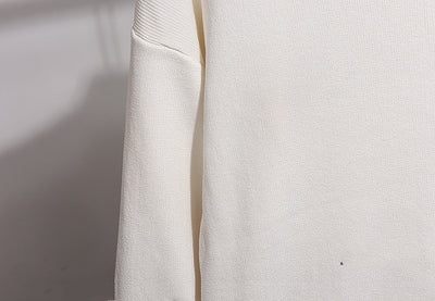 Conjunto de Dos Piezas: Suéter Tejido Holgado con Bordado de Lentejuelas - Image 11