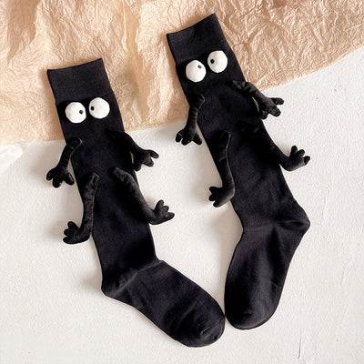 Calcetines Cortos de Algodón Puro con Muñeca Adorable - Diseño para Parejas - Image 12