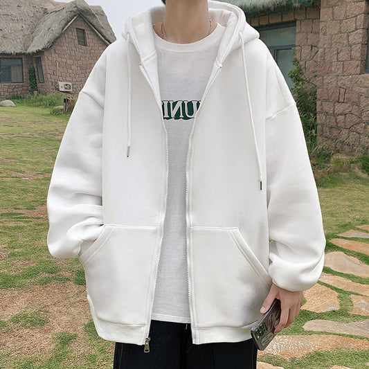 Chaqueta Hoodie Casual con Cierre para Hombre