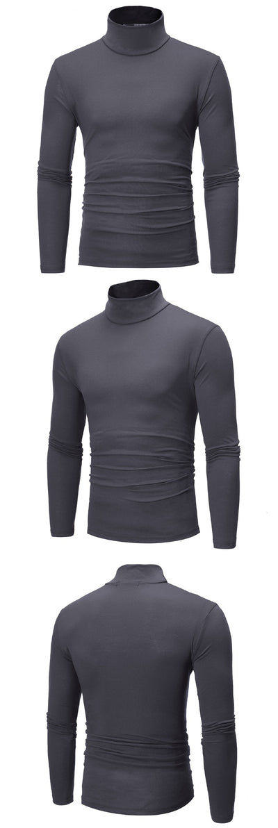 Suéter Cuello Alto Slim Fit Elegante para Hombre Joven - Image 20