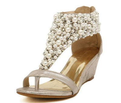 Sandalias Cuña Verano con Pedrería y Strass para Mujer - Image 10