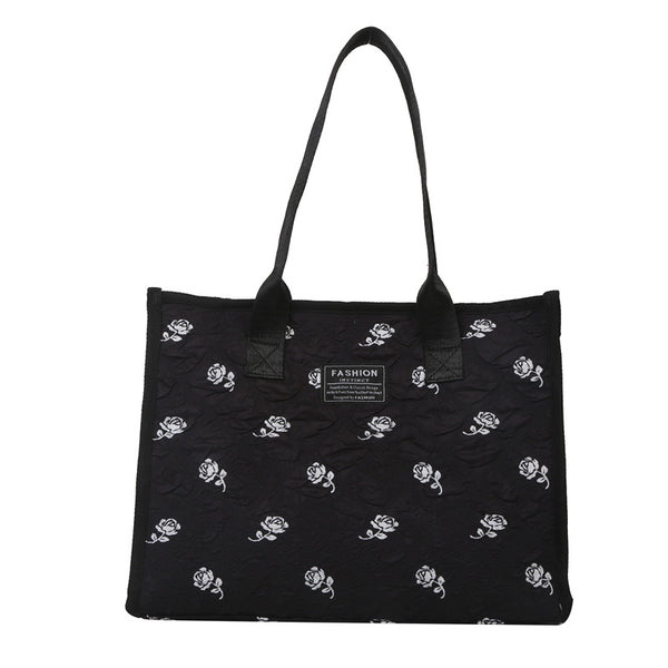 Bolso de Lona Bordado para el Hombro - Colección Verano