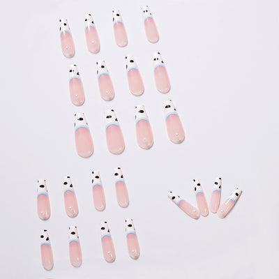 Parches de Uñas Perla Rayas Lechosas - Ballet Wear de Larga Duración - Image 5