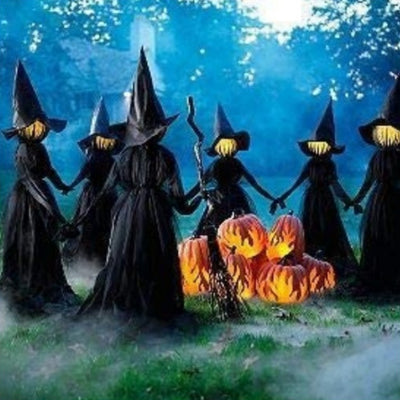 Decoración de Casa Embrujada con Fantasmas para Halloween