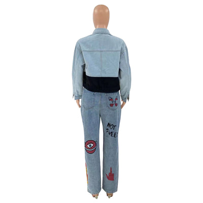 Jeans Rotos con Estilo Digital para Mujer - Image 4