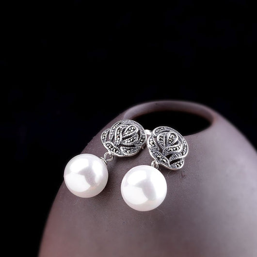Aretes Marseille con Perlas de Piedra Fashion Strikes para Mujer - Image 9