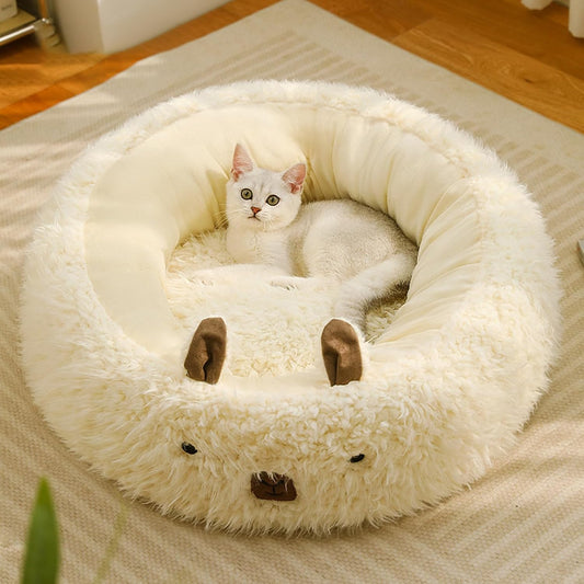 Cama Térmica para Mascotas Pequeñas y Medianas con Almohadillas Desmontables