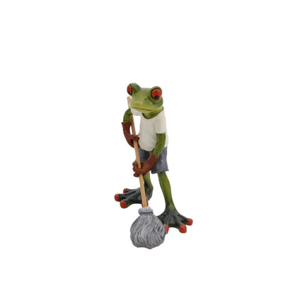 Figura Decorativa de Rana en Resina para Sala y Estudio - Image 5