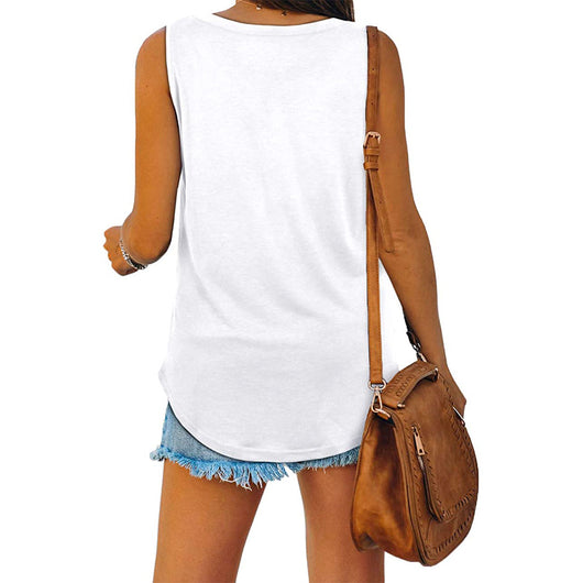 Musculosa Tuxedo Escote V Elegante Ajustada - Image 30