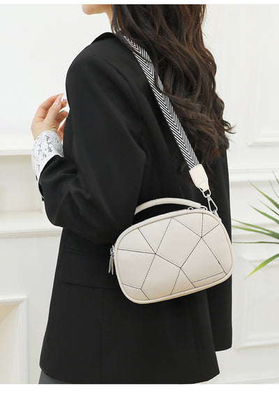 Bolso Pequeño Retro de Patchwork Trendy con Tres Capas - Image 15