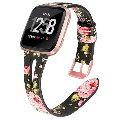 Reloj de Pulsera con Correa de Cuero Estampado y Abertura Angosta - Image 12