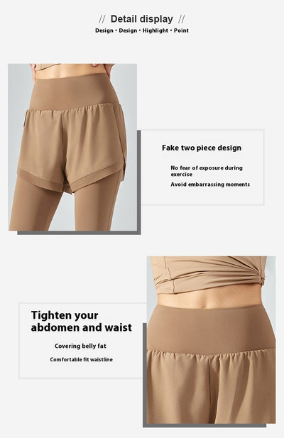 Leggins de Cintura Alta con Efecto Dos Piezas y Malla Antiexposición - Image 17