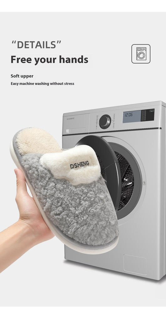 Pantuflas de Algodón Invierno para Hombre - Comodidad en Casa - Image 11