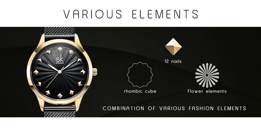 Reloj Impermeable para Mujer Shengke - Image 13