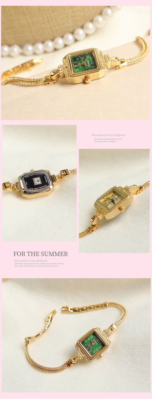 Reloj de Pulsera Cuadrado Retro Elegante con Banda Fina - Image 16