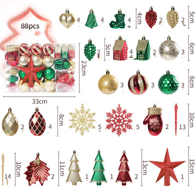 Set de 88 Adornos Navideños Decorativos - Image 4