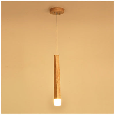 Lámpara Colgante de Madera Nórdica con Listones - Diseño Minimalista Moderno - Image 4