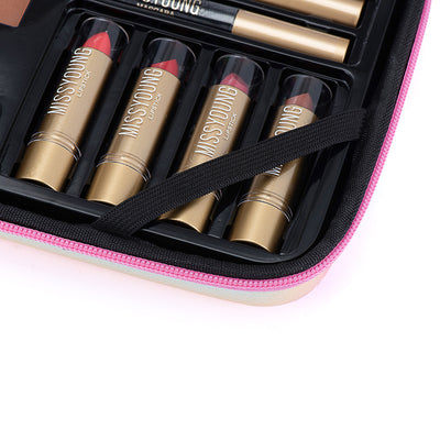 Set Completo de Maquillaje: Labial, Brillo, Lápiz de Cejas e Iluminador - Image 7