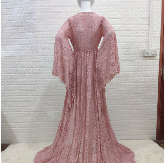 Vestido Suelto con Encaje y Abertura Lateral - Image 10