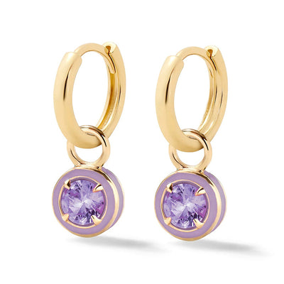 Aretes de Plata 925 con Cristales de Colores - Image 12