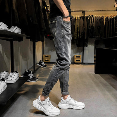 Jeans Slim Retro para Hombre - Estilo Clásico Moderno - Image 2