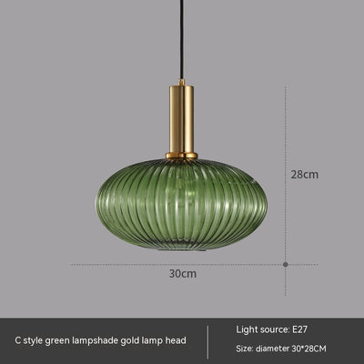 Lámpara Colgante Personalizada de Vidrio Verde para Bar y Restaurante - Image 14