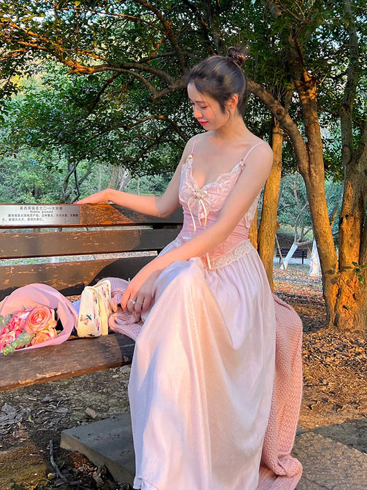 Vestido Retro Francés Midi con Tirantes para Mujer - Image 3