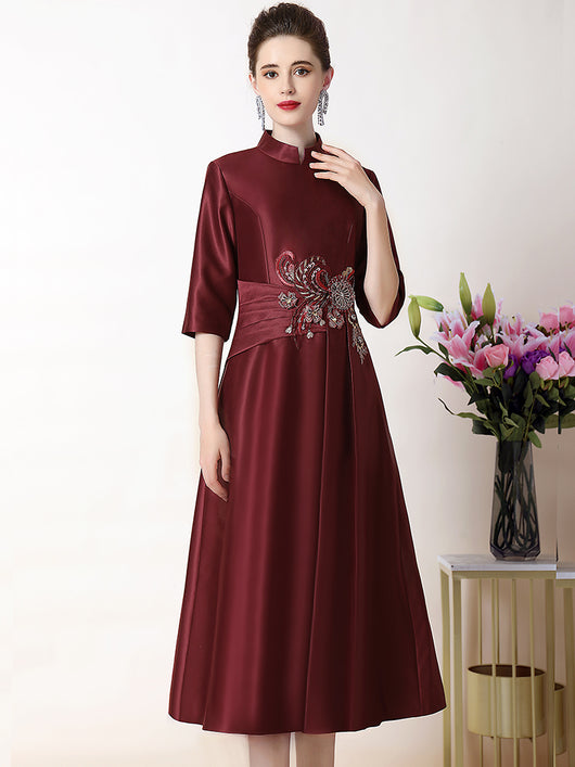 Vestido Cheongsam Elegante para Banquetes y Bodas - Image 11